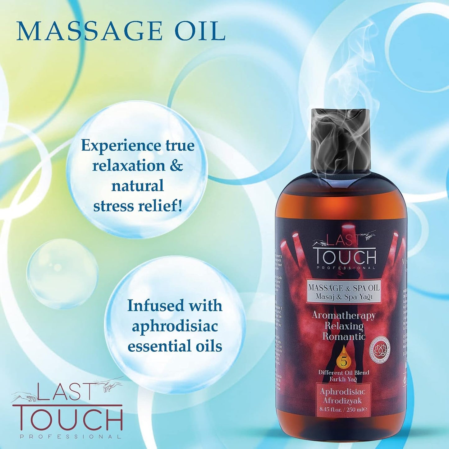 Aphrodisiac Massage Oil for Couples - Massage Oils for Date Night - Massage Oil for Massage Therapy - Aromatherapy Oil for Intimate Moments -Aphrodisiac Massage Oils - Muscle Relaxer Oils 8.45 Fl Oz.