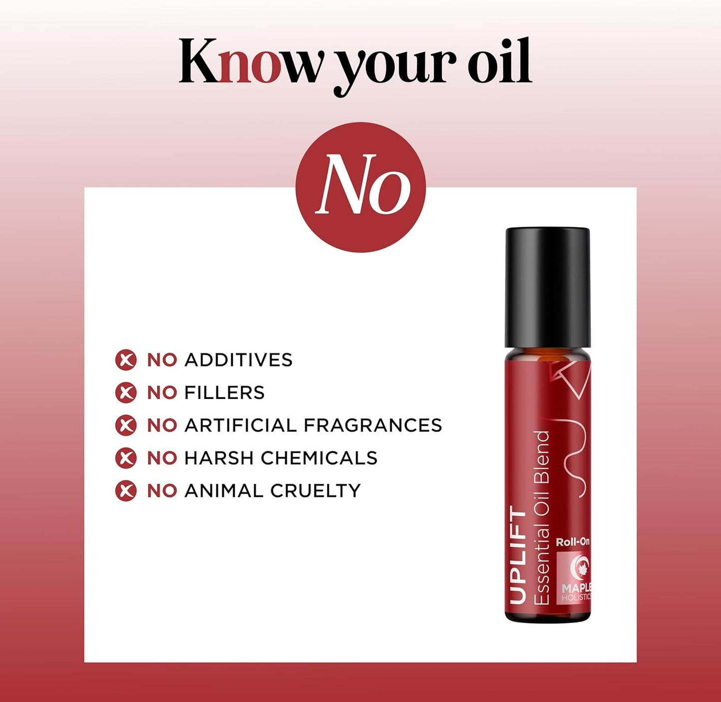 Uplift Essential Oil Roll On - Aromatherapy Essential Oil Roller with Lavender and Citrus Calming Essential Oils - Happy and Relaxing Essential Oil Blend with Orange Lemon & Grapefruit (1 Pack)