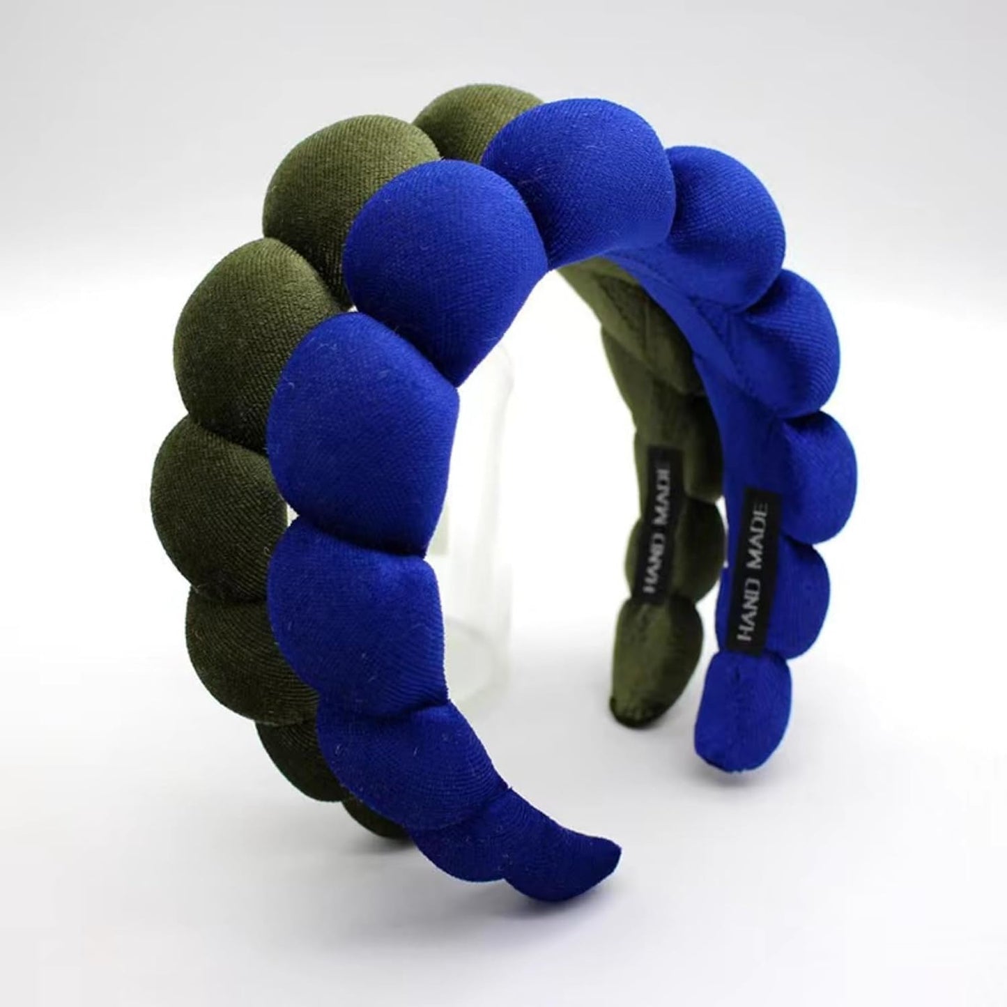Fashion Headbands for Women Padded Fabric Hair Bands Wide Velvet Non Slip Headband Hair Accessories for Women Girls (Royal Blue)
