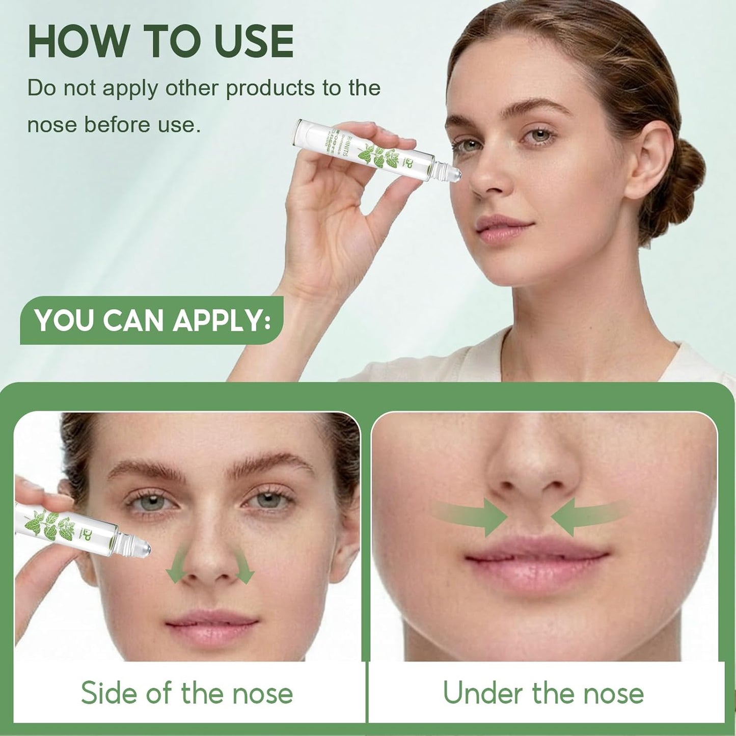 DoctorPro Nasya Oil, Natural Nasal Essential Oil for Allergic Rhinitis, Sinus Relief, Stuffy & Dry Nose, Roll-On Design, Fast Acting & Non-Greasy
