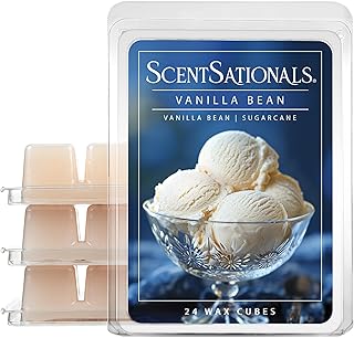ScentSationals Vanilla Bean Scented Wax Melts - Vanilla & Sugarcane, 10oz (24 Cubes)