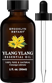 Brooklyn Botany Ylang Ylang Essential Oil - 100% Pure and Natural - Premium Grade Oil with Dropper - for Aromatherapy and Diffuser - 1 Fl Oz