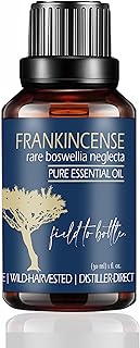 Balm of Gilead Frankincense Essential Oil for Skin & Face - Ethicaly Sourced, Wild-Harvested, Reviving & Fully Sustainable Rare Boswellia Neglecta - 1 fl Oz Traceable Field to Bottle