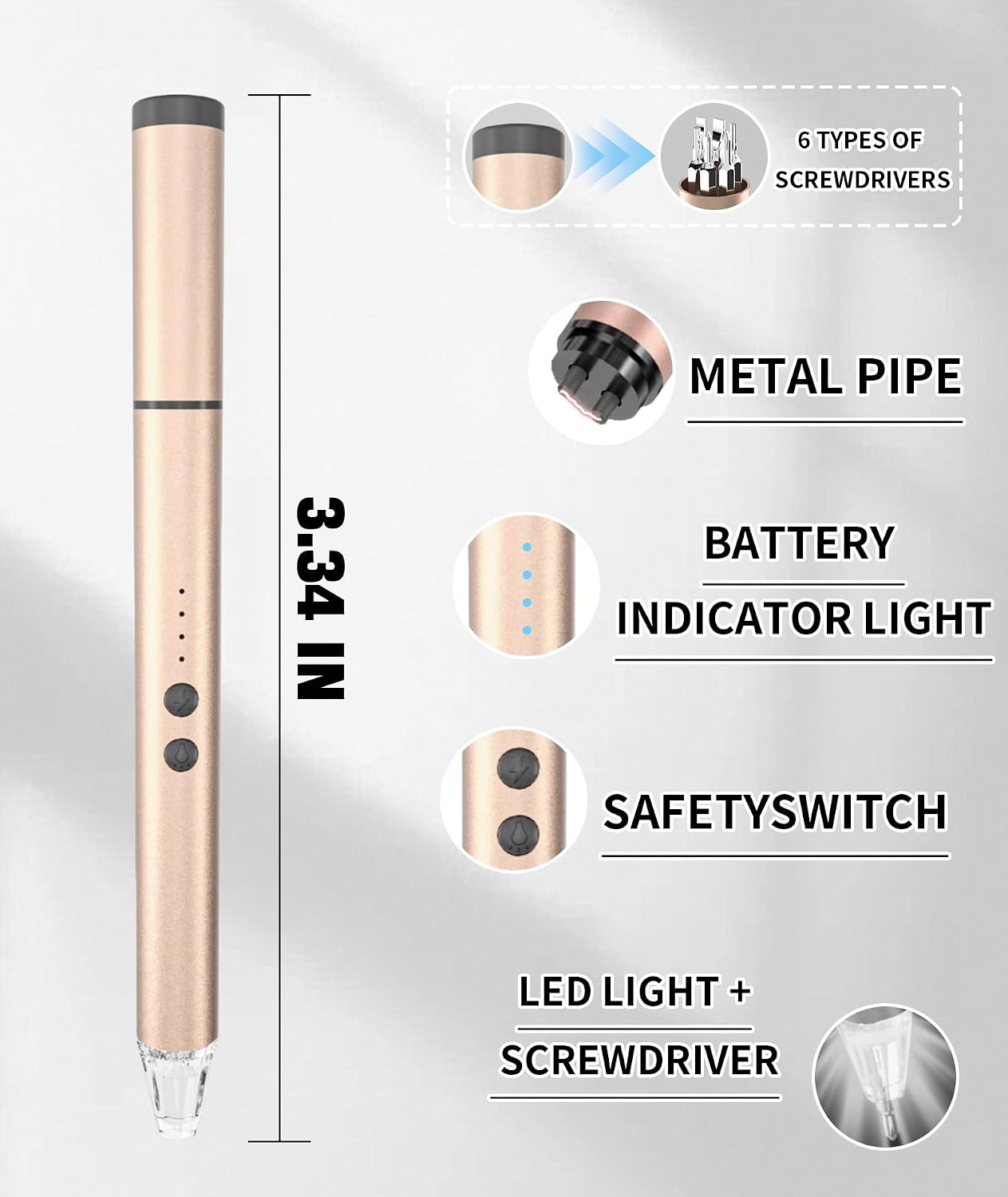 MEIRUBY Lighter Electric Candle Lighter with LED, Stocking Stuffers for Adults Women Men Wife Nana, Long Electronic Rechargeable USB Arc Lighters for Candle Camping BBQ, Gift for Women Men Mom Wife