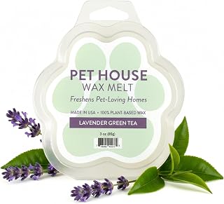 Pet House Lavender Green Tea Spring Scented Wax Melts - Long-Lasting Plant Based Soy Wax Melts Pet Friendly Pack of 2
