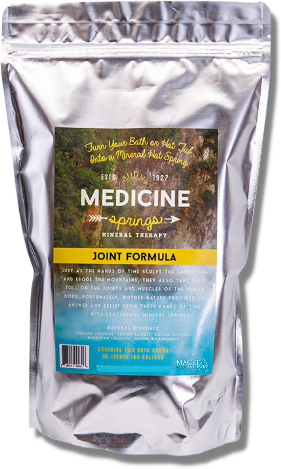Medicine Springs Bath Tub Mineral Therapy Joint (2 Soaks) Dead sea Minerals hot Spring Soaking Collection for Healing Turn Your Bathtub into a Soaking Mineral Spring -Bath TUB