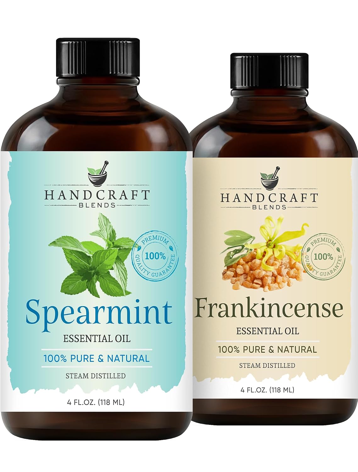 Handcraft Blends Cool & Clear Set: Frankincense and Spearmint Essential Oils