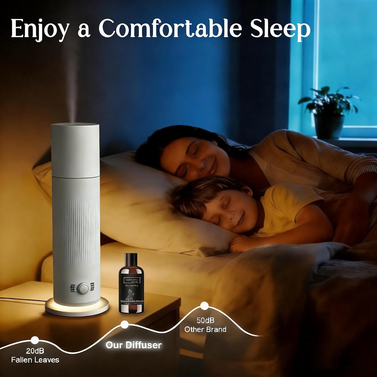 Waterless Essential Oil Diffuser, Scent Air Machine for Home with Hotel Scent Oil, Covers Up to 1000 Sq.Ft, Adjustable Mist & Timer, Hotel and Commercial Use