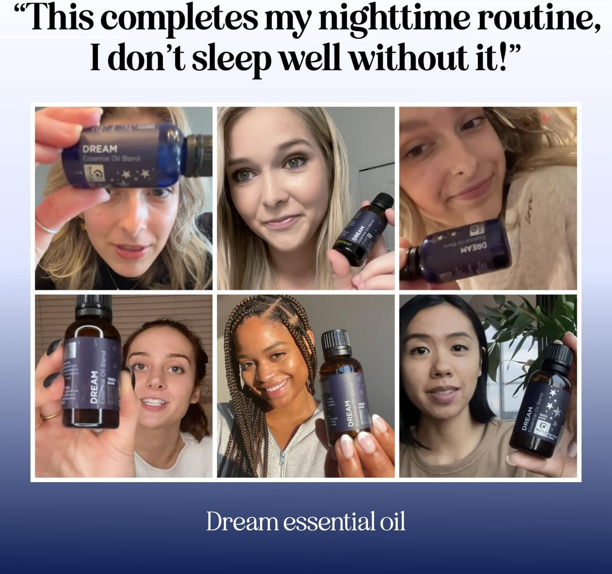 Sleep Essential Oil Blend for Diffuser - Dream Essential Oils for Diffusers Aromatherapy and Relaxation with Clary Sage