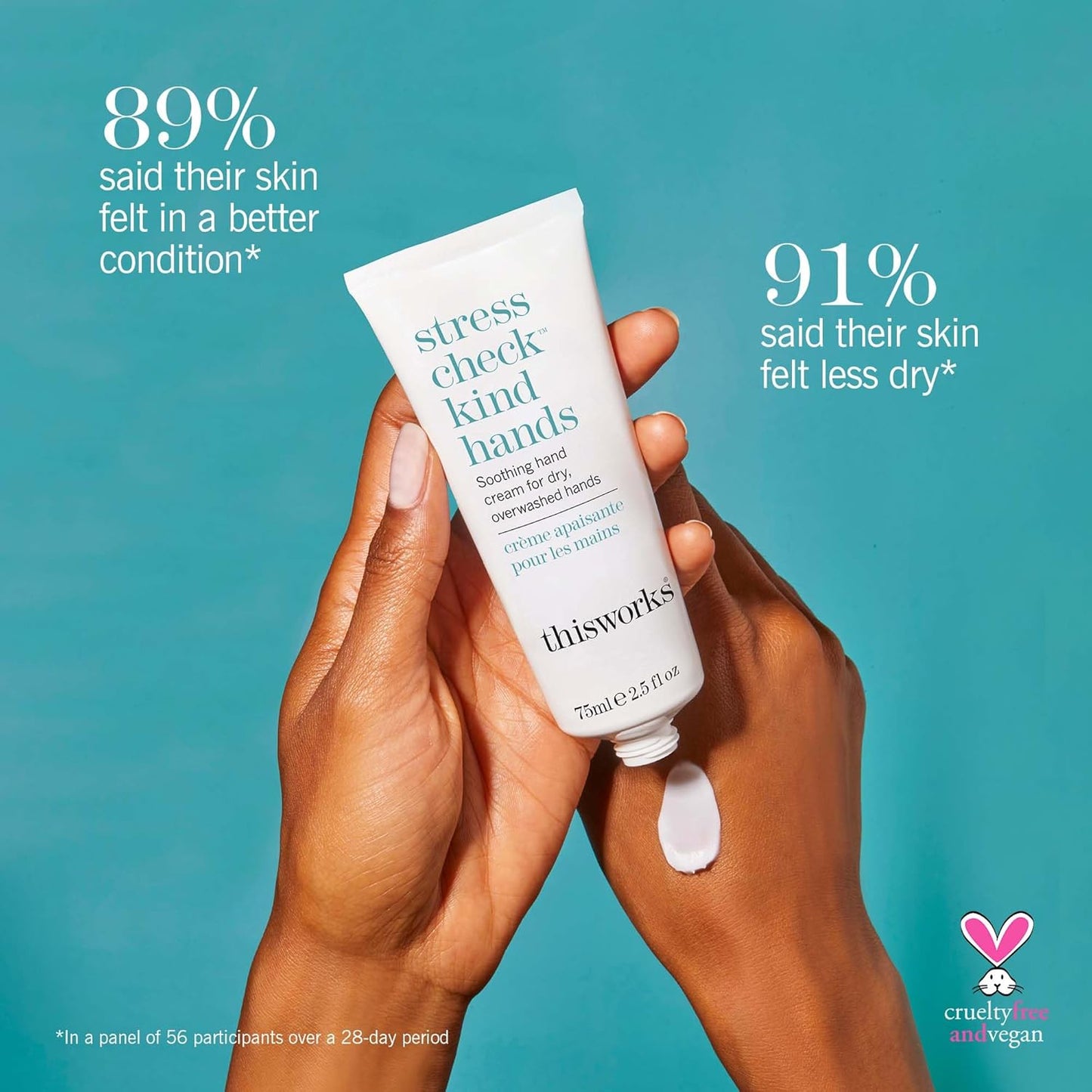 THISWORKS Stress Check Kind Hands, Hand Cream for Dry Sensitive Skin 75ml