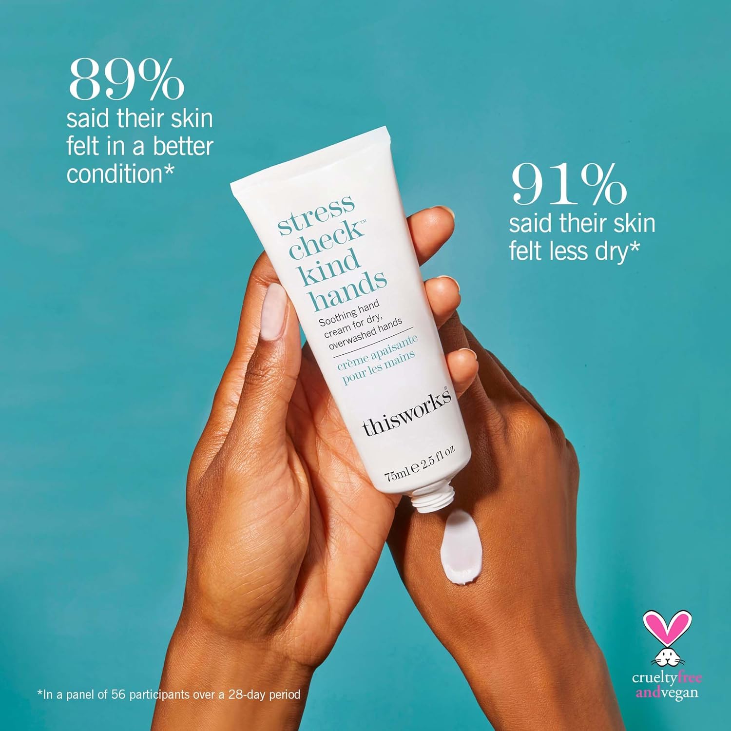 THISWORKS Stress Check Kind Hands, Hand Cream for Dry Sensitive Skin 75ml