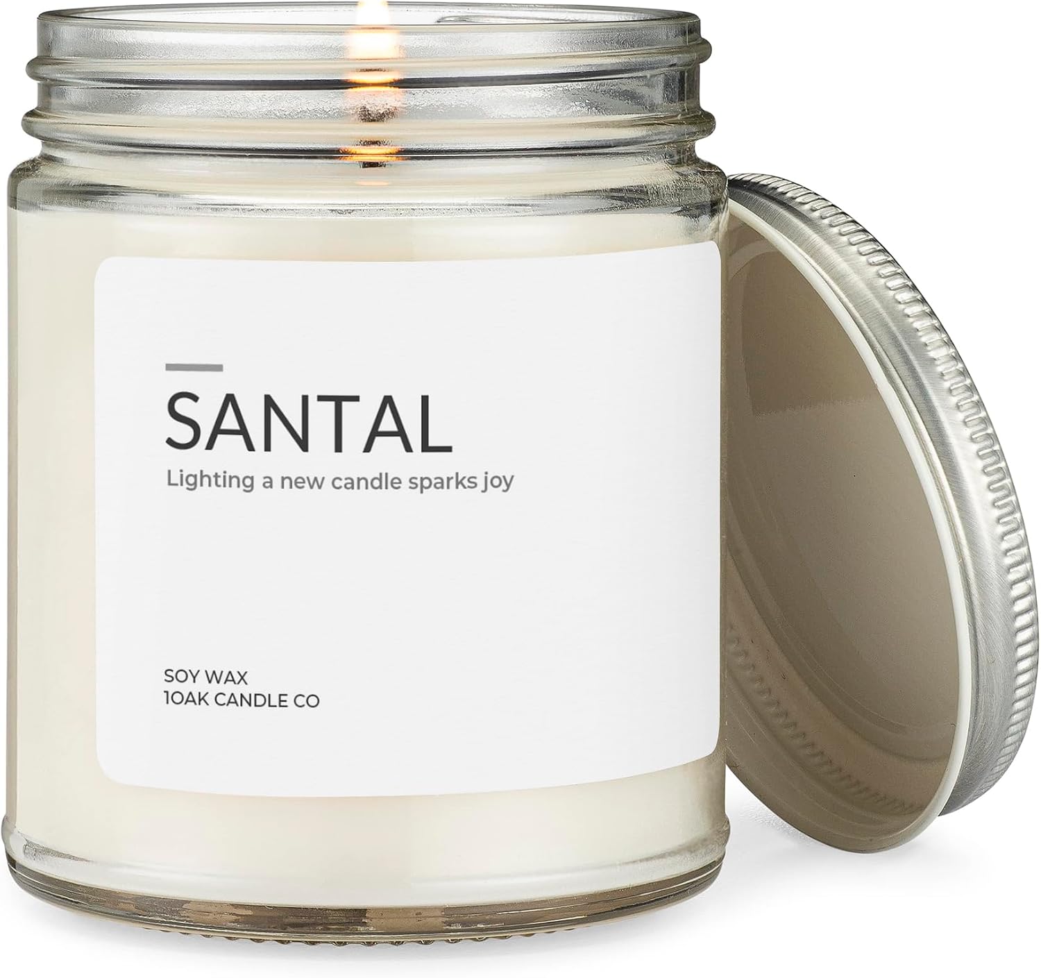 1OAK Santal Candle (Santal) - Soy Wax Scented Candle - Candles for Home Scented - Long Burning Candles Premium - Hand-Poured (7oz.)