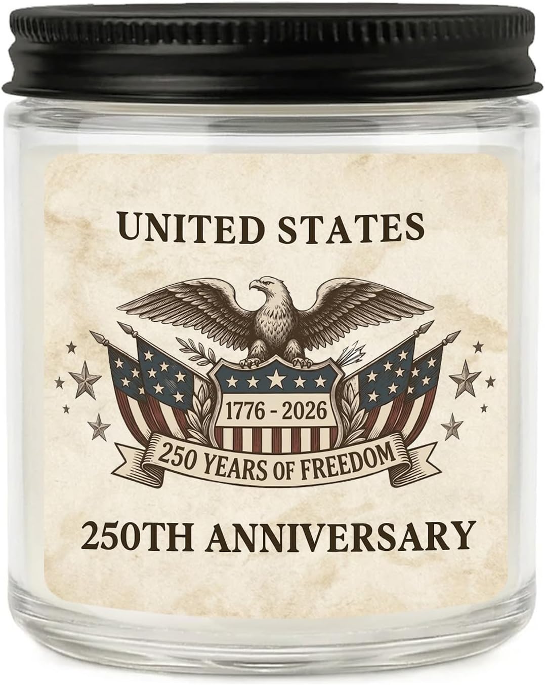 250 Anniversary USA Merchandise - 4th of July Patriotic Candles Gifts for Men Women, Independence Day Gifts for Fathers Day, Patriotic Decorations for Table