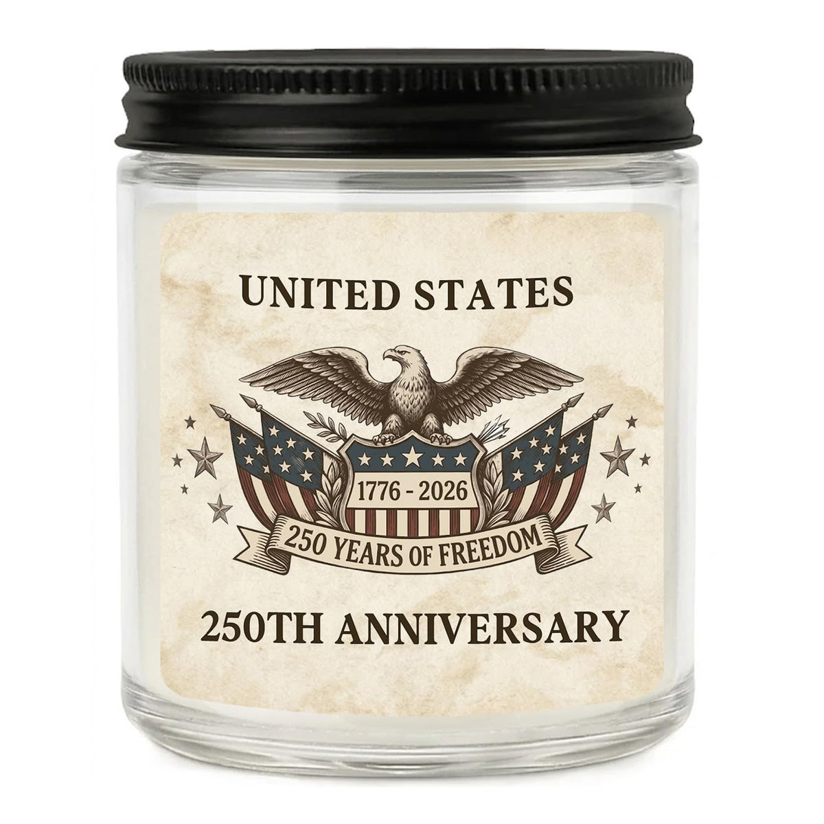 250 Anniversary USA Merchandise - 4th of July Patriotic Candles Gifts for Men Women