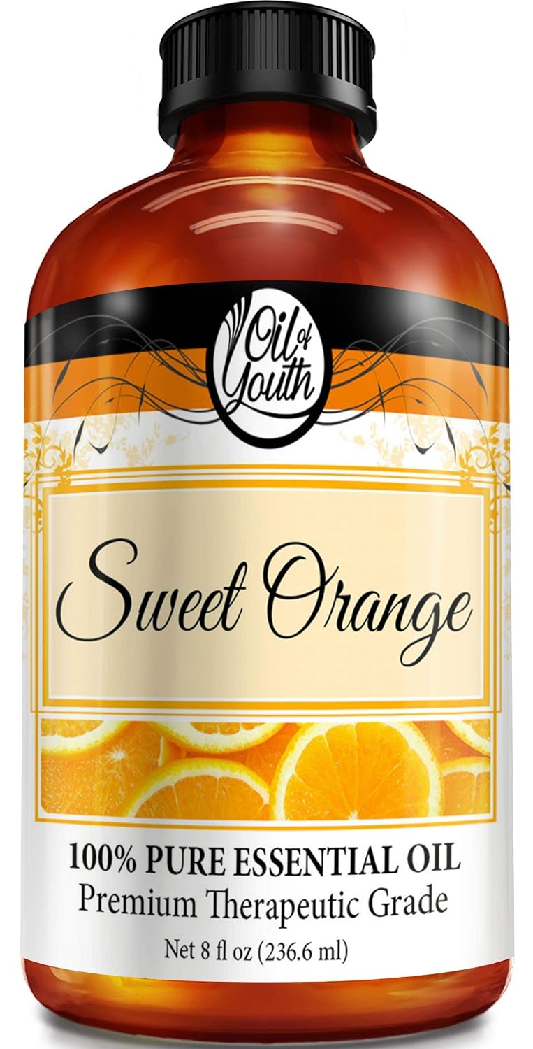 Oil of Youth Essential Oils 8oz - Orange (Sweet) Essential Oil - 8 Fluid Ounces