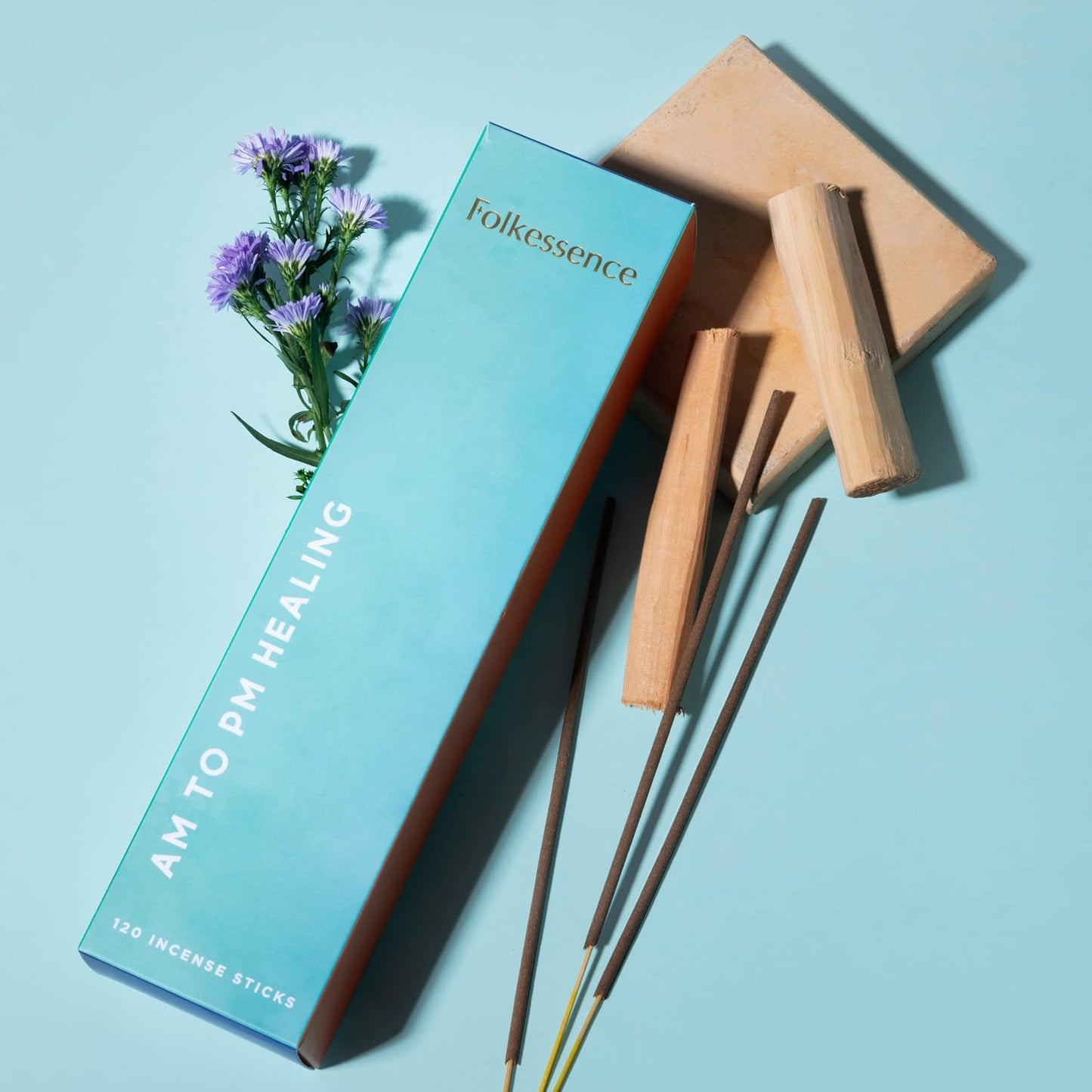 Folkulture Incense Sticks (120 Sticks) | Set of 6 Premium Incense For Calm, Aromatherapy, Daily Use| No Charcoal,Organic, Non Toxic, 45 Mins, Long Burning Lavender, Patchouli,Sandalwood Insence-Sticks
