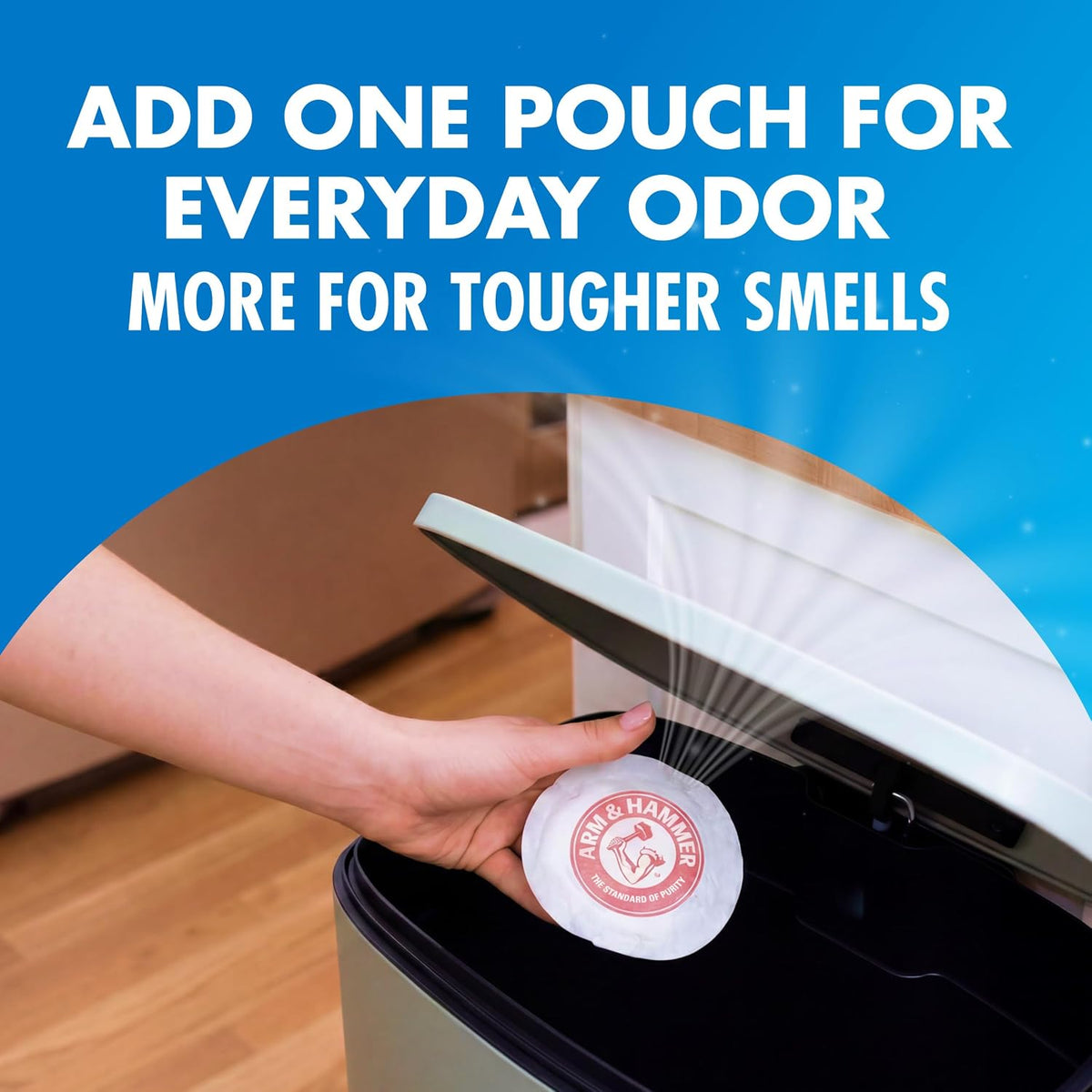 ARM &amp; HAMMER Fresh Effects Odor Neutralizing Baking Soda Pouches, 5 Count, White