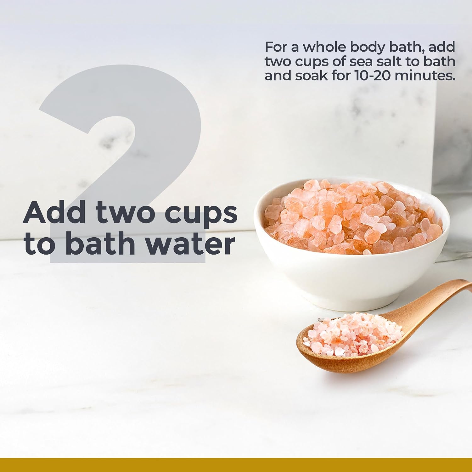 Premier Research Labs Medi-Soak - Bath Salts for Foot and Body Soak, Sea Salt Bath for Women and Men, Relaxing Mineral Bath Soak, Gentle Exfoliant, Organic, Vegan, No Added Fillers - 2 Lb