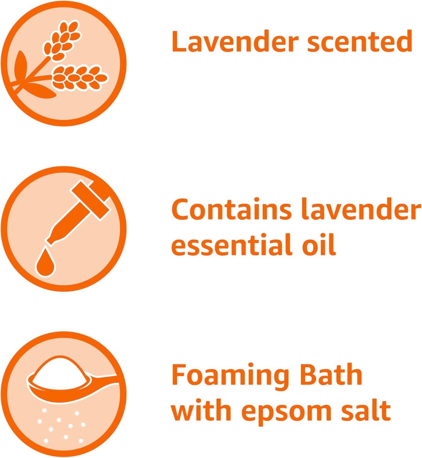 Amazon Basics Lavender Scented Foaming Bath with Essential Oil and Epsom Salt, Soothing, 34 Fluid Ounce
