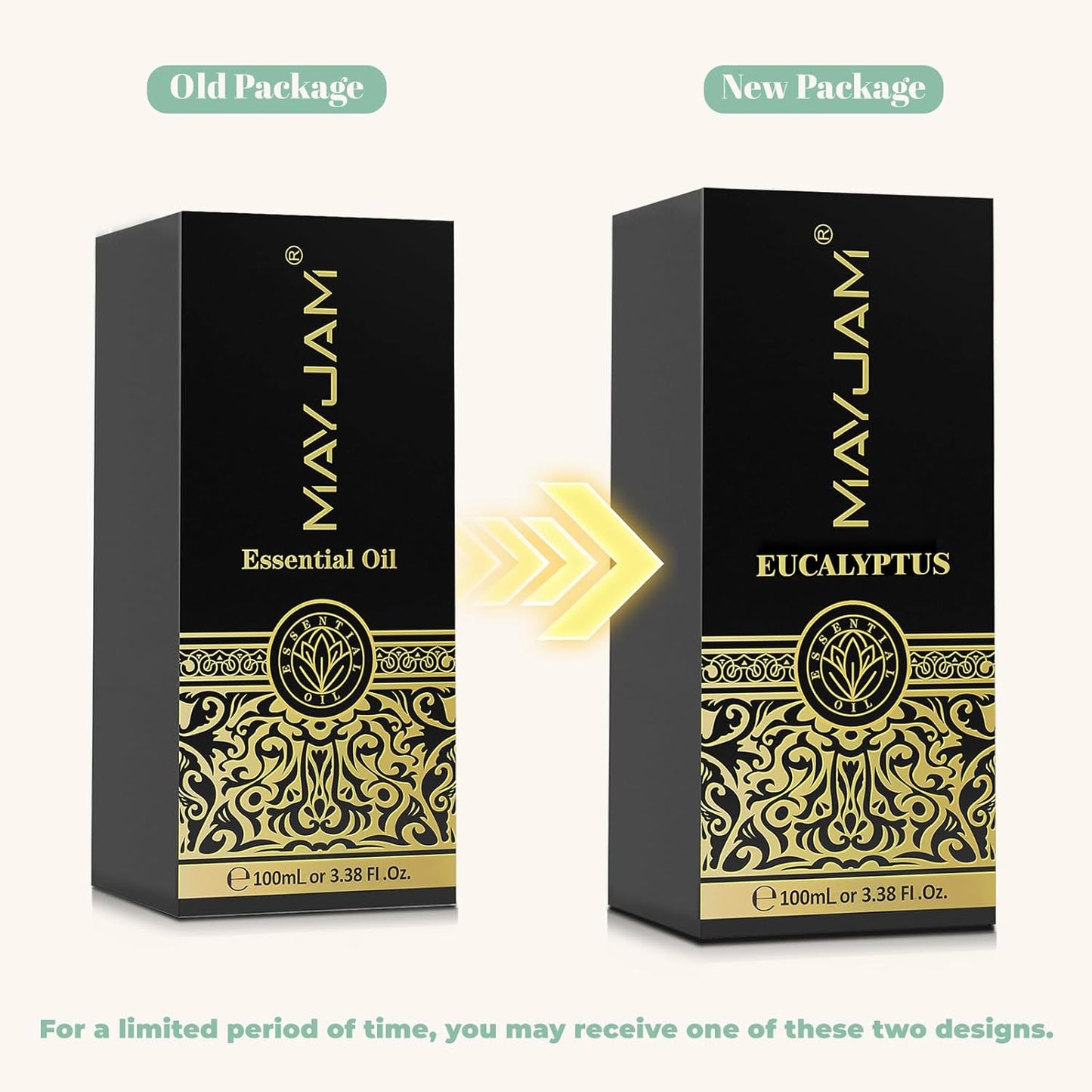 Eucalyptus Essential Oil, MAYJAM 3.38fl.oz Large Bottle Pure Essential Oils, Perfect for Living Room Bedroom Office Car Use