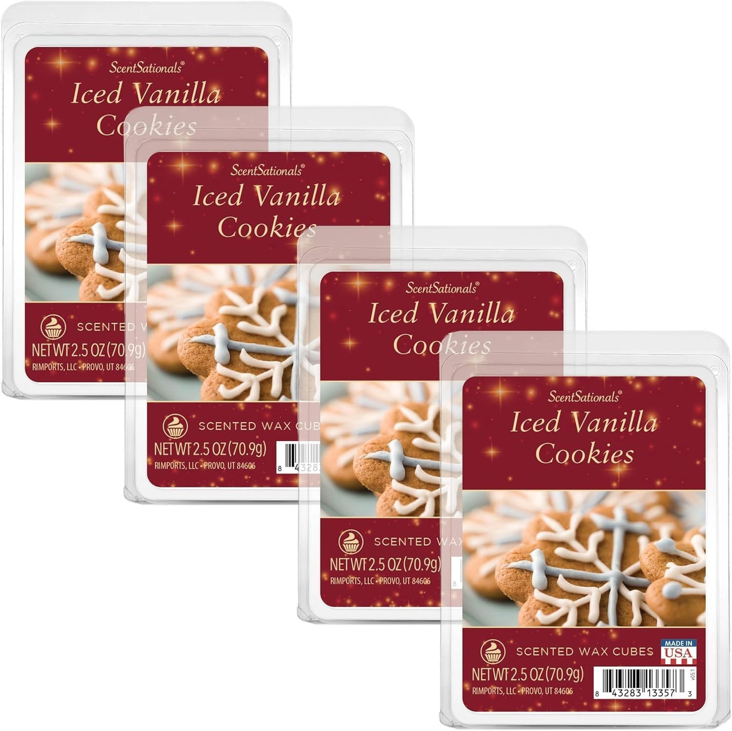 ScentSationals Vanilla Cookies Scented Wax Melts - Vanilla, Sugar, & Butter, 10oz (24 Cubes)