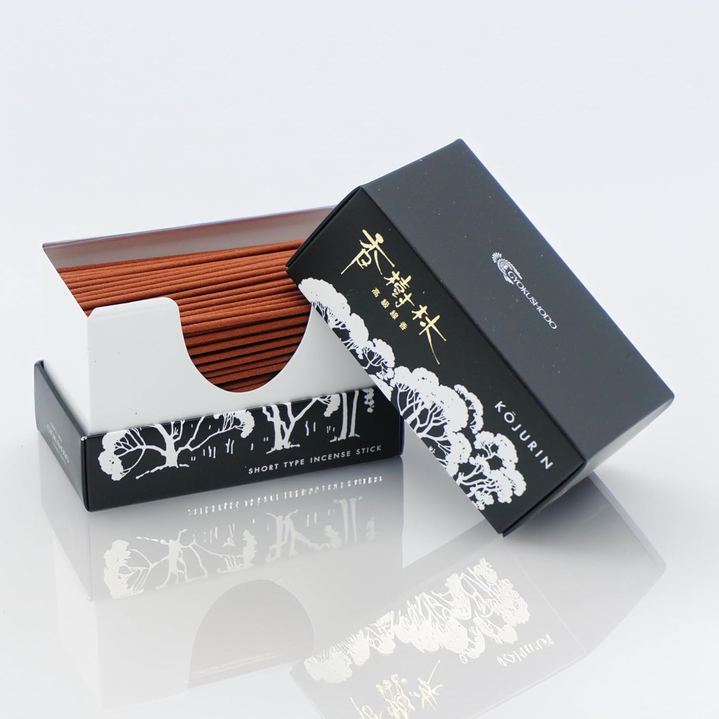 Kojurin Japanese Incense Sticks | Authentic Sandalwood, Short Type 3.54" | 210 Sticks | Made in Japan | for Meditation & Yoga