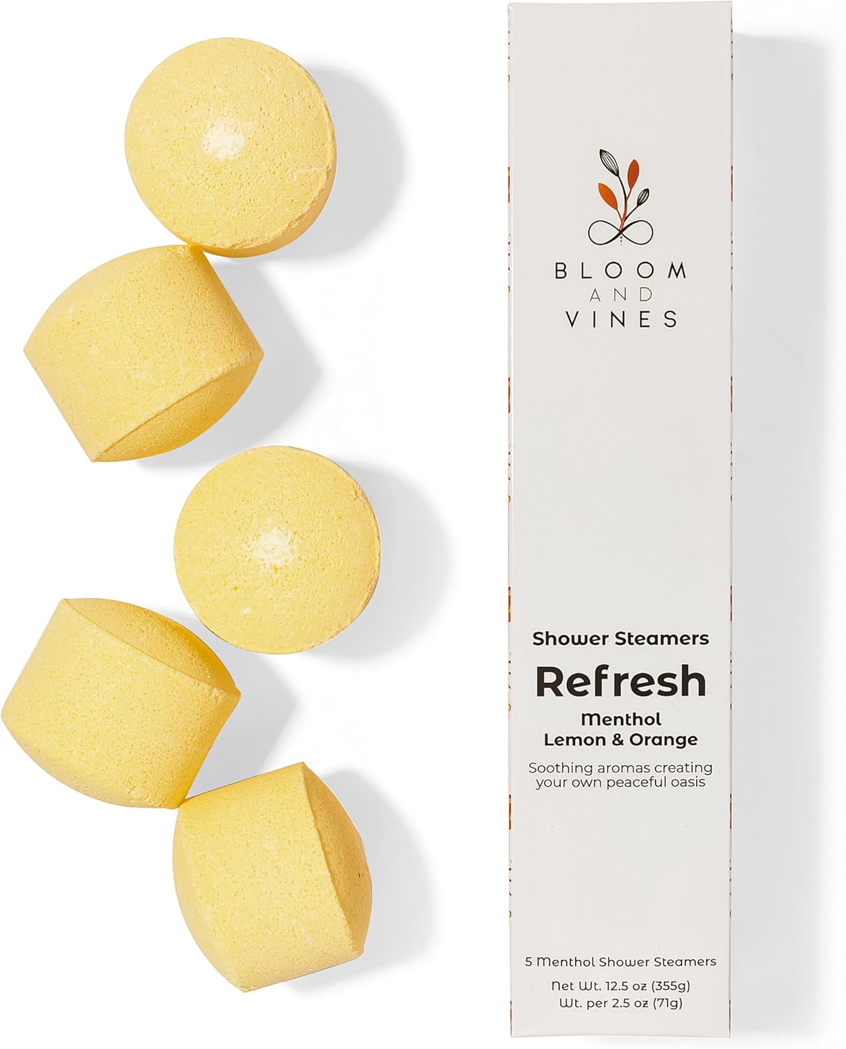 Shower Steamers, Refresh - Menthol Lemon & Orange
