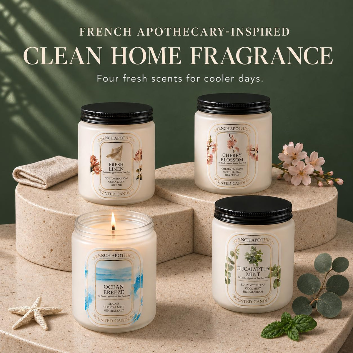 4 Pack Scented Candles for Women