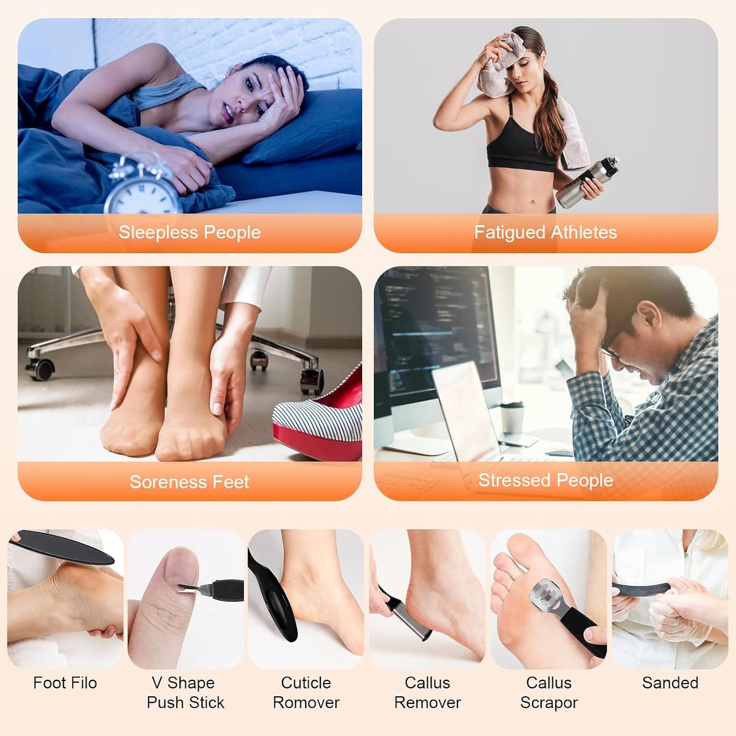 Collapsible Foot Spa Bath Massager with Heat, Bubble, Foot Soaking Tub with Handles, Foot Pedicure Kit, Temperature Control, Massage Rollers, Collapsible Bucket for Cleaning