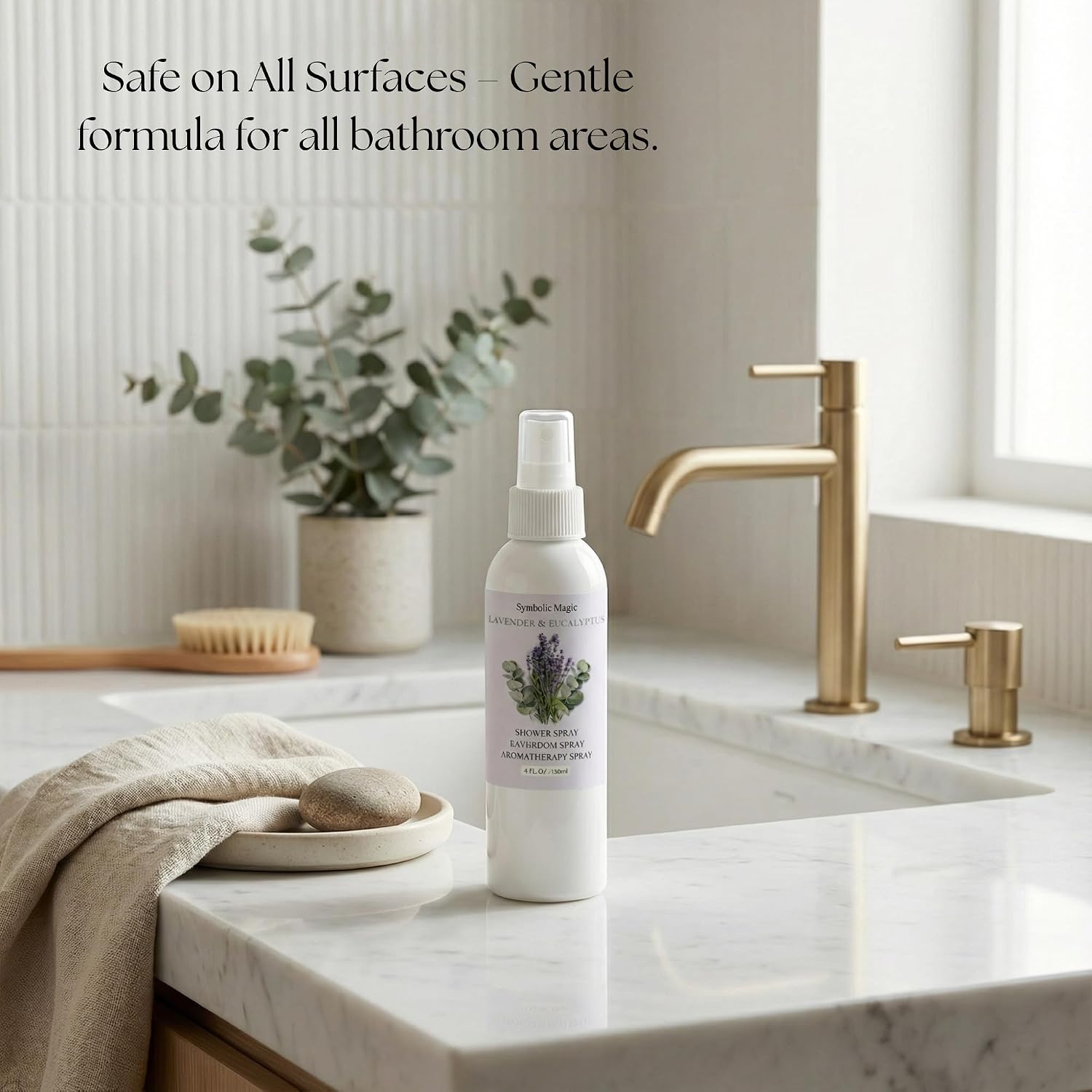 Symbolic Magic Lavender Eucalyptus Bathroom Spray – Essential Oil Shower Aromatherapy Spray for Spa‑Like Shower Steam – Eucalyptus Shower Spray, Relaxing Pillow Mist & Room Spray