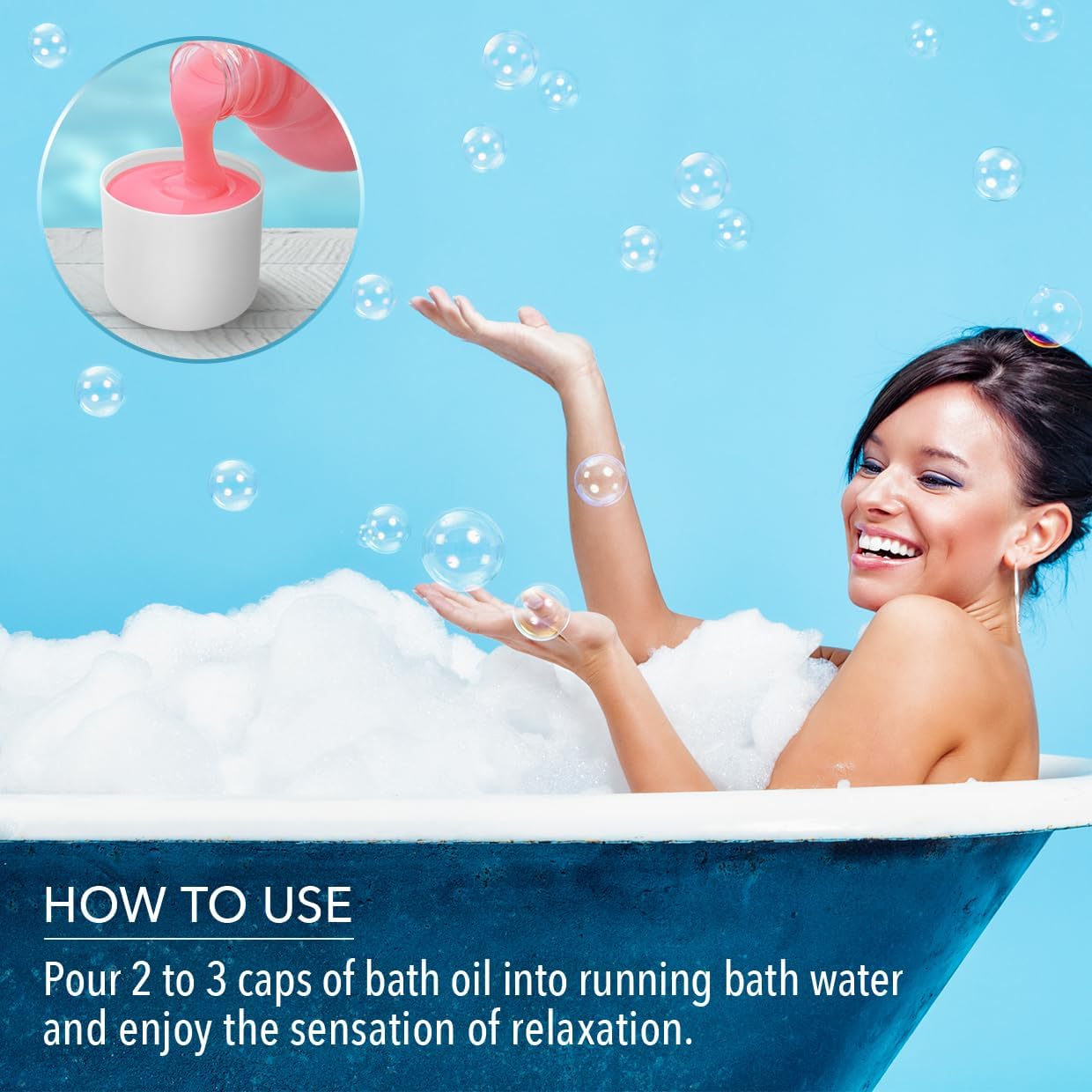 Bath Foam - Lavender, Rose, Ylang Ylang - Set 3 x 11.8 Fl Oz - Body Care - Beauty - Bathing - Body Care - Wellness - Relax - Aromatherapy - Spa - Aroma - Bubble Baths