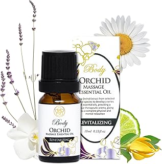 100% Organic Essential Oil Blend for Massage, Home Care, Aromatherapy, Natural Ingredients - Orchid, Lavender, Bergamot, Chamomile, Ylang Ylang, 10ML