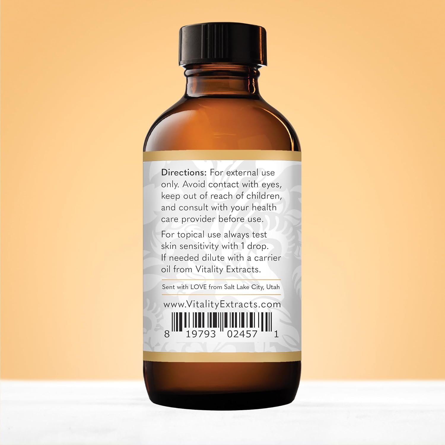 Vitality Extracts Frankincense Essential Oil - 4oz, Boswellia Serrata, Aromatherapy, Skin Care, Natural Calm, Rest & Relaxation, Yoga, Comfort