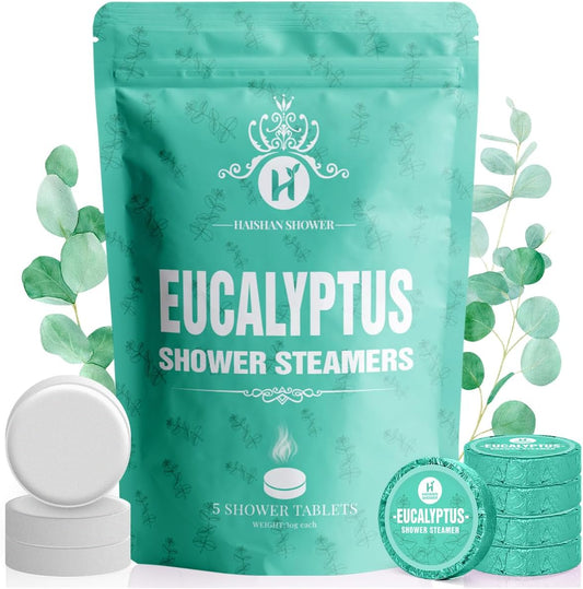 HAISHAN SHOWER Shower Steamers Aromatherapy for Women & Men, Eucalyptus Mint Essential Oil