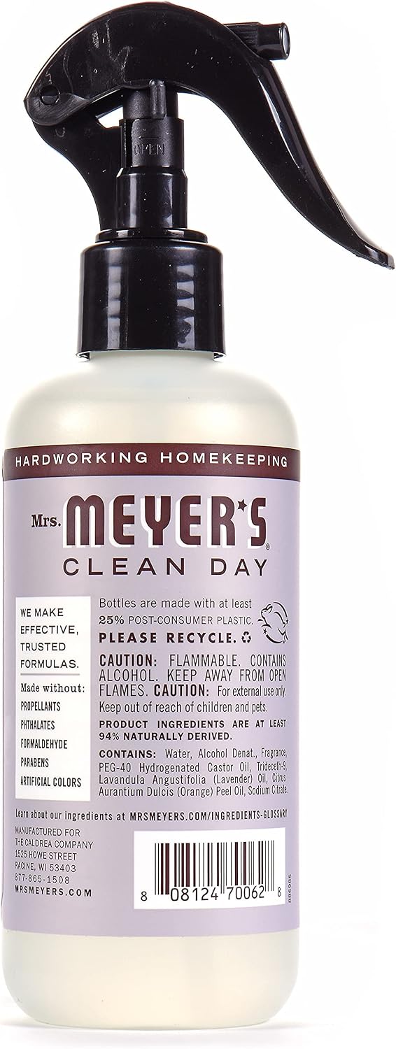Mrs Meyers Clean Day Room Freshener, 8 Fluid Ounce (Lavender)