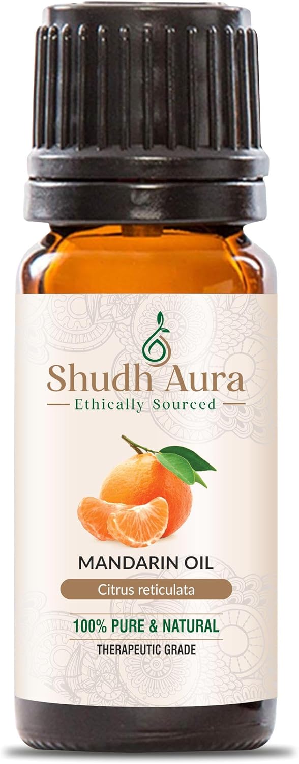 Mandarin Essential Oil | 100% Pure, Undiluted and Natural | Premium Therapeutic Grade Citrus Oils for Diffuser & Aromatherapy (10ML)
