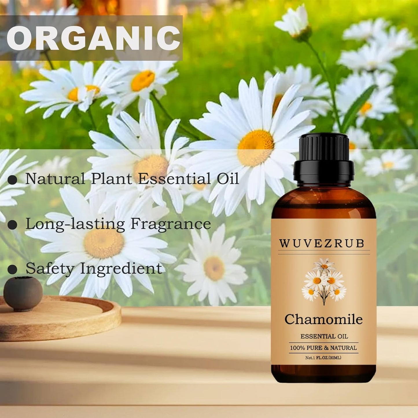 Chamomile Essential Oils, 30ML Pure and Natural Essential Oil for Aromatherapy Diffuser - Chamomile /1 Fl Oz