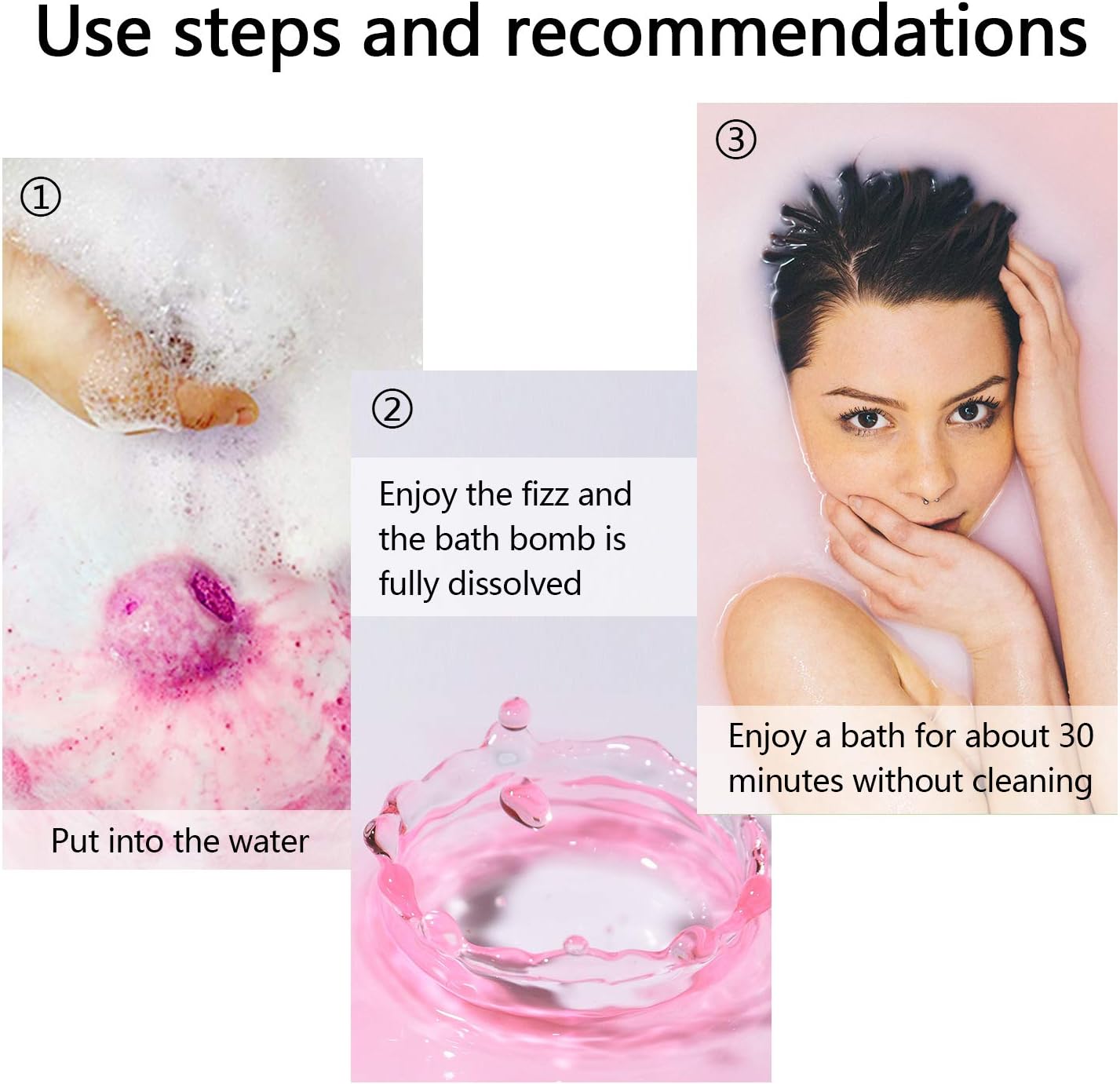 Bath Bombs Gift Set, 50 Handmade Bulk Bath Bombs for Kids, Women, Men, Wonderful Fizz Effect Bath Gift for Valentine's Day, Christmas & Any Anniversaries