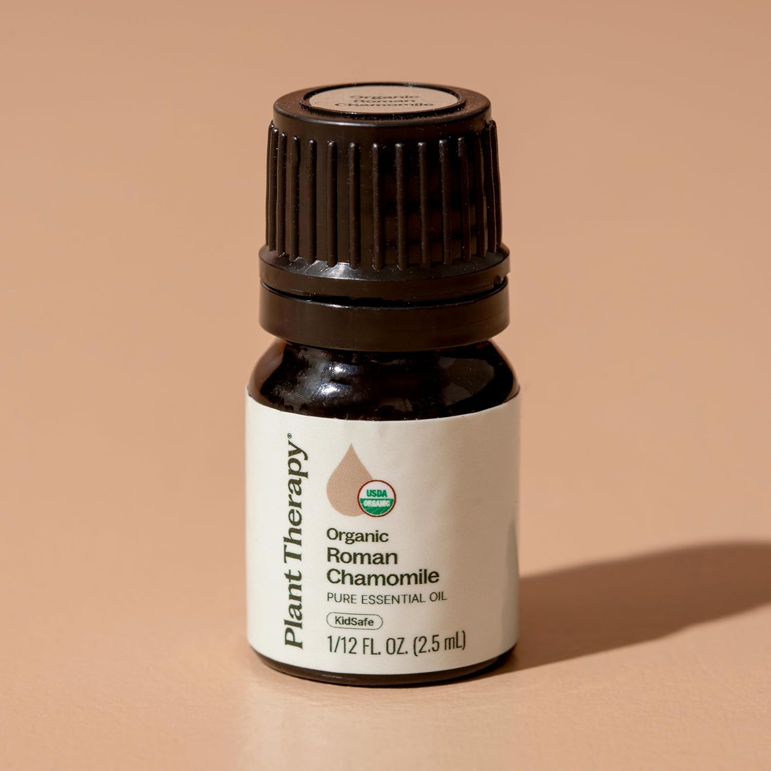 Plant Therapy Organic Roman Chamomile Essential Oil 2.5 mL (1/12 oz) 100% Pure, Undiluted, USDA Certified Organic, Natural Aromatherapy for Relaxation and Stress Relief