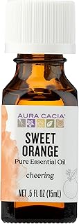 Aura Cacia Sweet Orange Essential Oil, 0.5 FZ