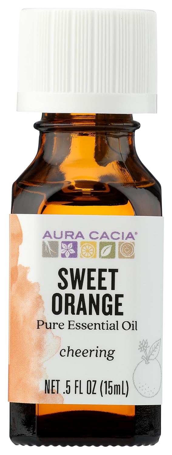 Aura Cacia Sweet Orange Essential Oil, 0.5 FZ