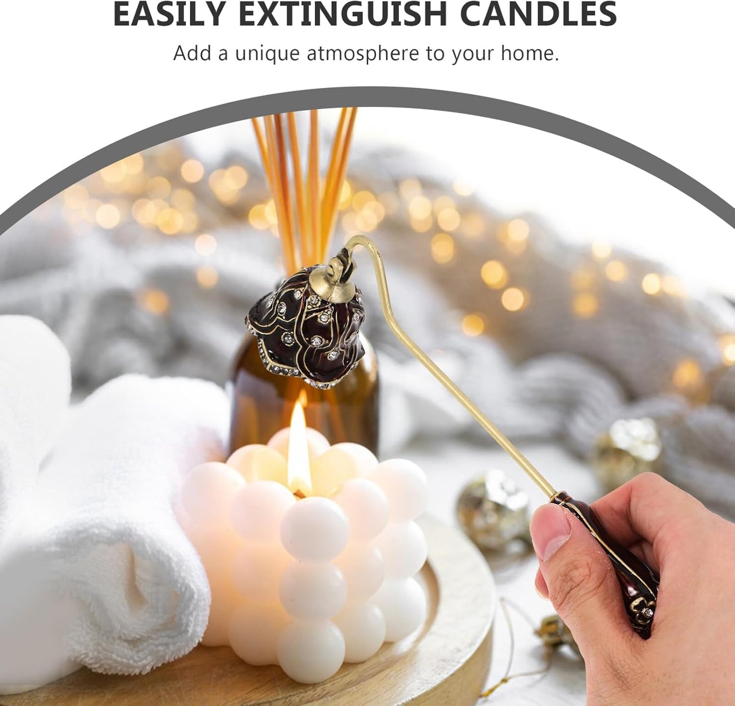 Candle Trimmer Snuffer Set Candle Snuffer Home Decor Present for Big Small Candles