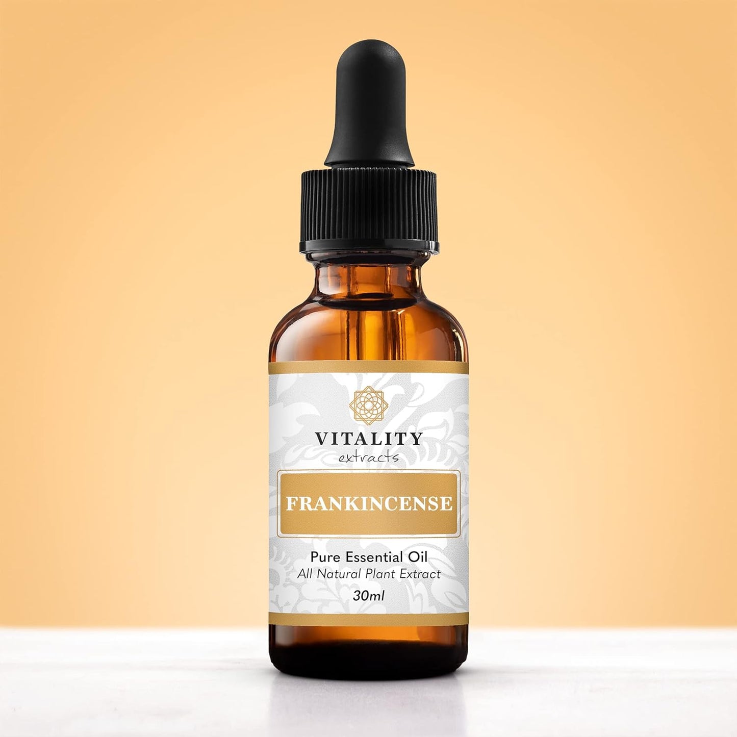 Vitality Extracts Frankincense Essential Oil (30ml) – 100% Pure Boswellia Serrata, Aromatherapy Oil for Relaxation & Calm, Skin Care Use, Warm Woody Scent for Diffuser, Massage & Yoga