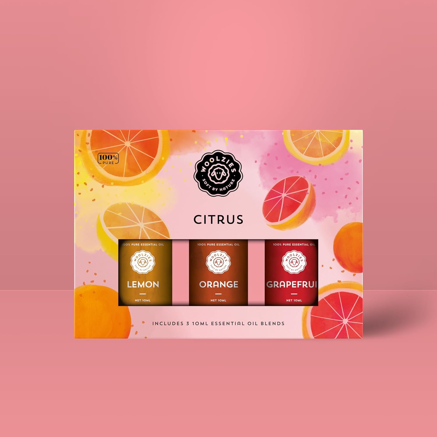 Citrus Essential Oil Set of 3 | Pure and Natural Citrus Essential Oils for Home, Office, Diffuser | Lemon, Orange, Grapefruit - 10 ML