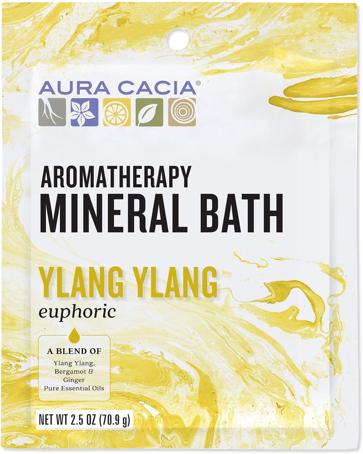 Aromatherapy Mineral Bath - Euphoria, Packets, 6 Units / 2.5 oz