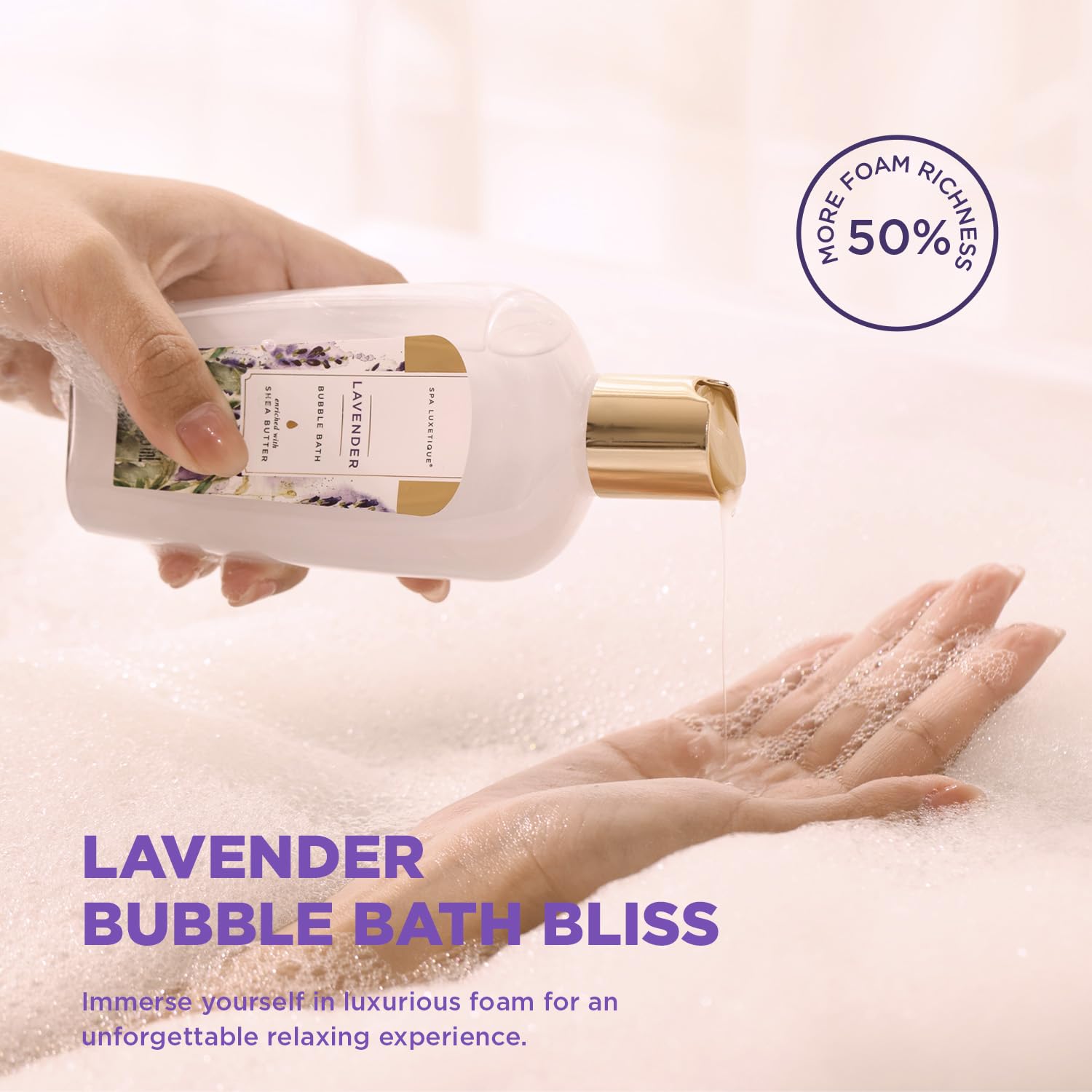 Spa Luxetique Gifts for Women Lavender Gift Baskets for Women 15pcs Bath and Body Work Gift Set With Tote Bag Bath Sets for Women Mothers Day Gifts for Her