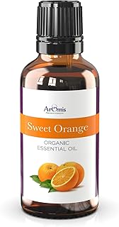 ArOmis Organic Sweet Orange Essential Oil - 100% Pure Therapeutic Grade - 30ml, Undiluted, Premium, Oils Perfect for Aromatherapy 1 fl oz