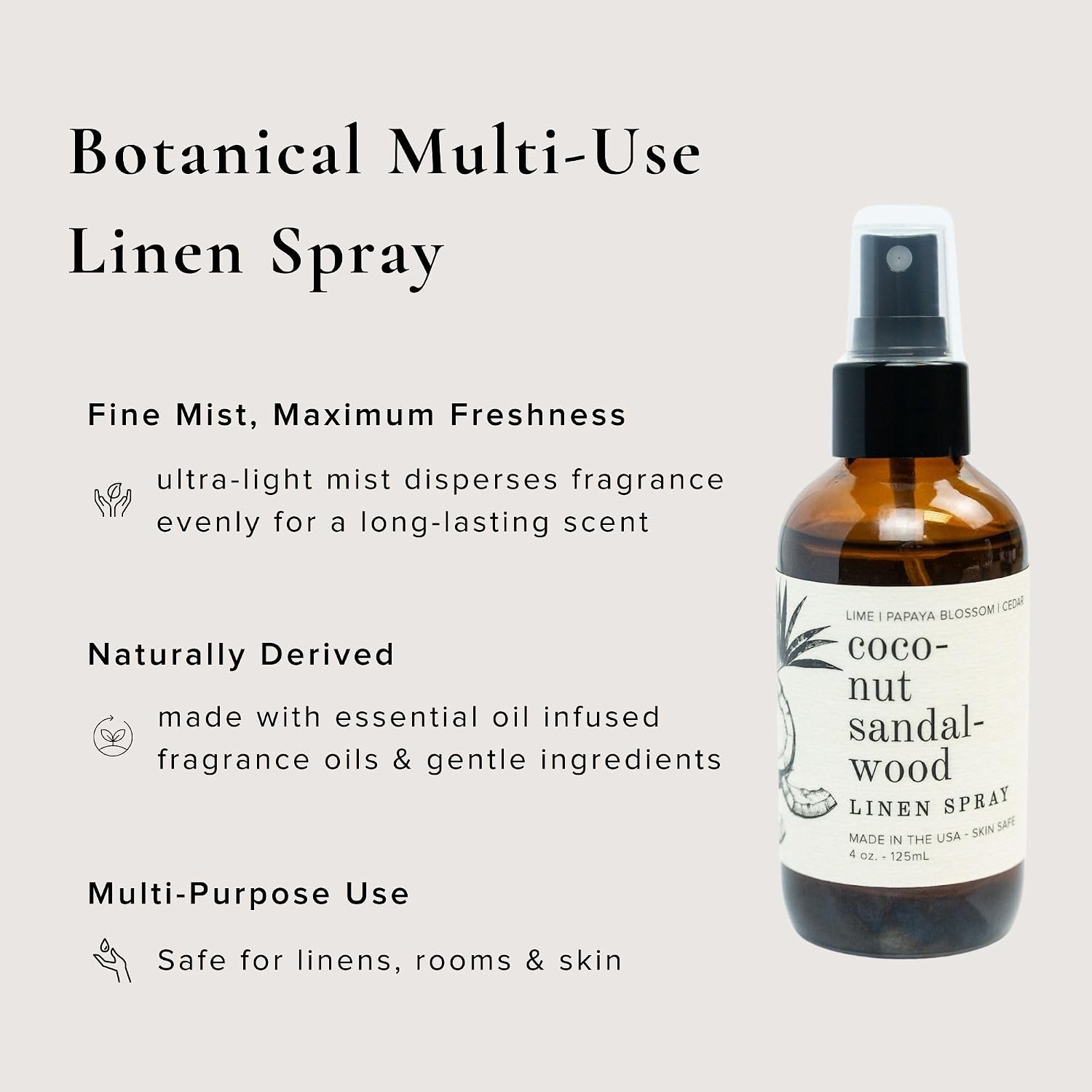 BROKEN TOP Organic Linen & Room Spray (Coconut Sandalwood)