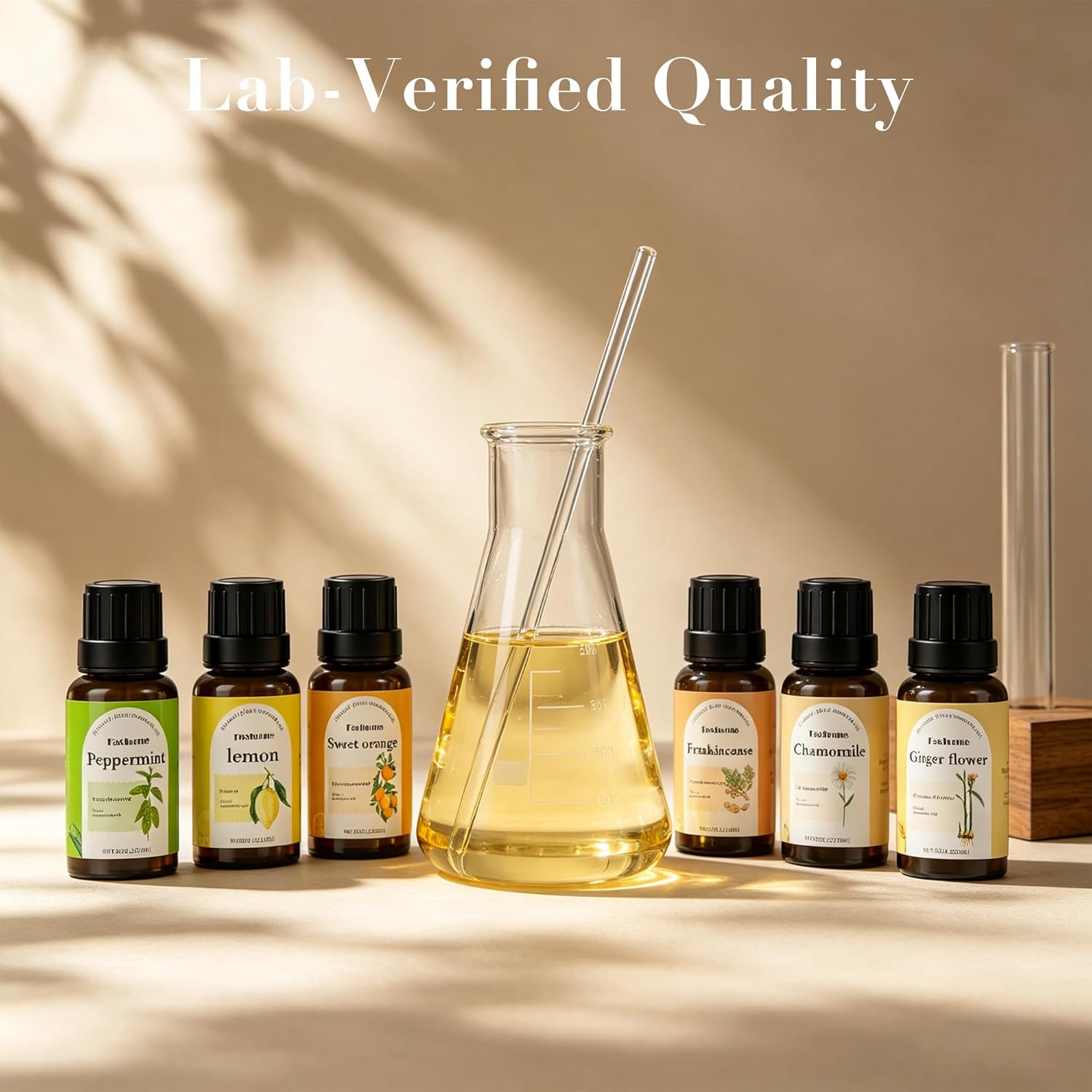 Fashome Essential Oil Blends Set for Diffuser - Energizing Citrus & Fresh Scent - Plant-Based Aromatherapy Oils for Home & DIY 6-Pack x 10ml (Peppermint, Lemon, Ginger,Orange, Magnolia, Chamomile)