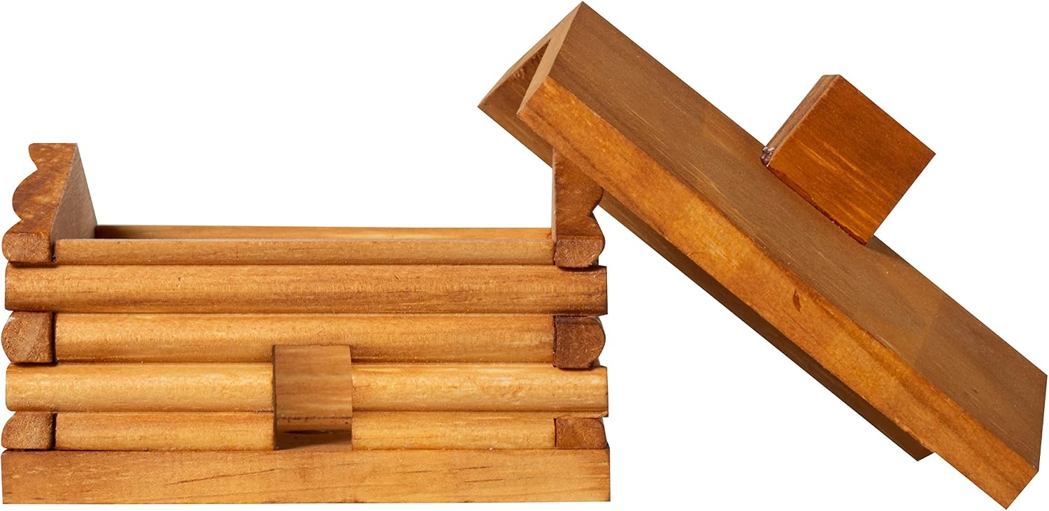 Paine's Log Cabin Incense Burner with 10 Cedar Cones